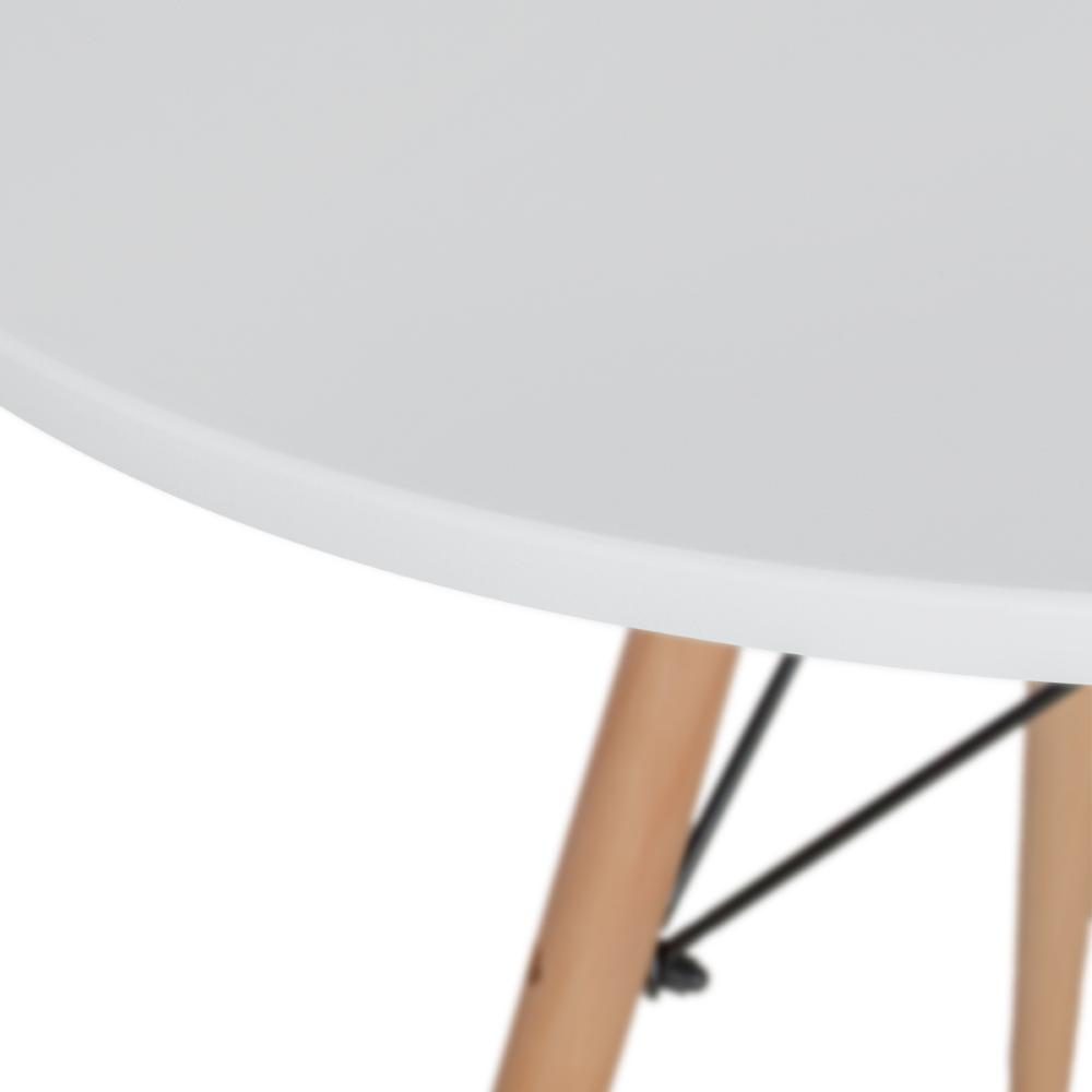 Mesa jantar cozinha Eames Eiffel com tampo laminado 70 cm Branco