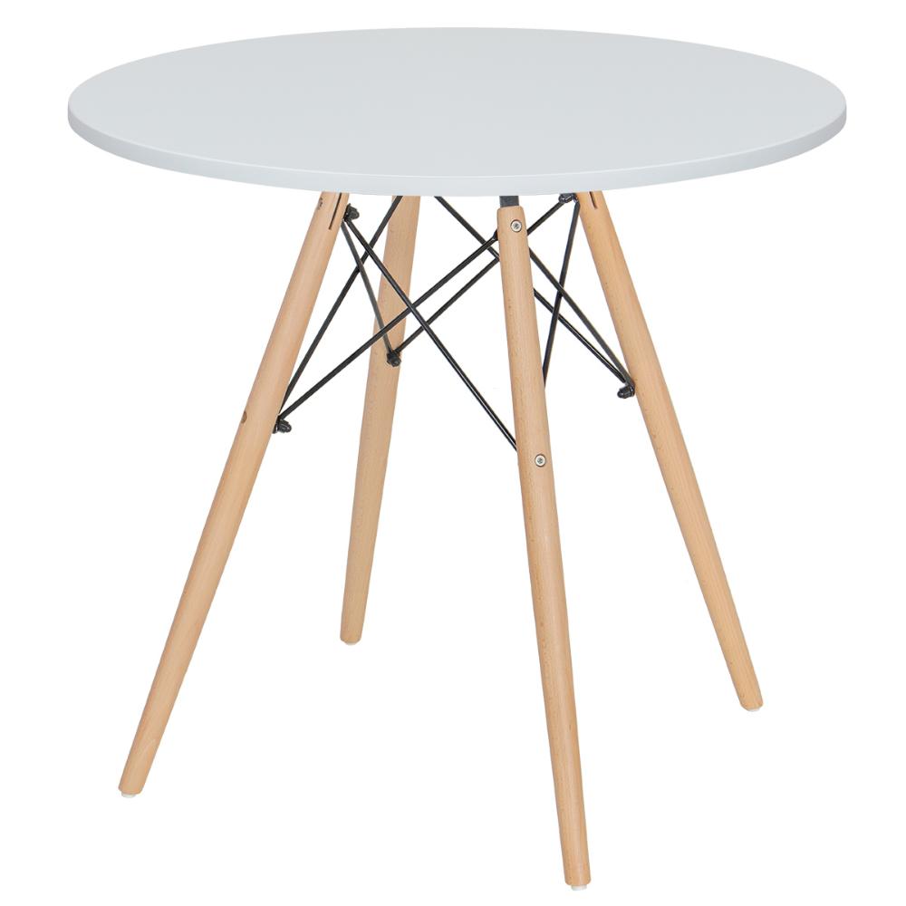 Mesa jantar cozinha Eames Eiffel com tampo laminado 80 cm Branco