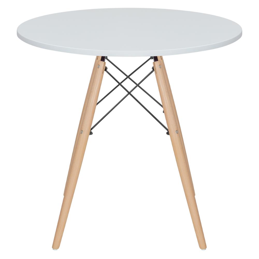 Mesa jantar cozinha Eames Eiffel com tampo laminado 80 cm Branco