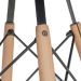 Mesa jantar cozinha Eames Eiffel com tampo laminado 80 cm Branco