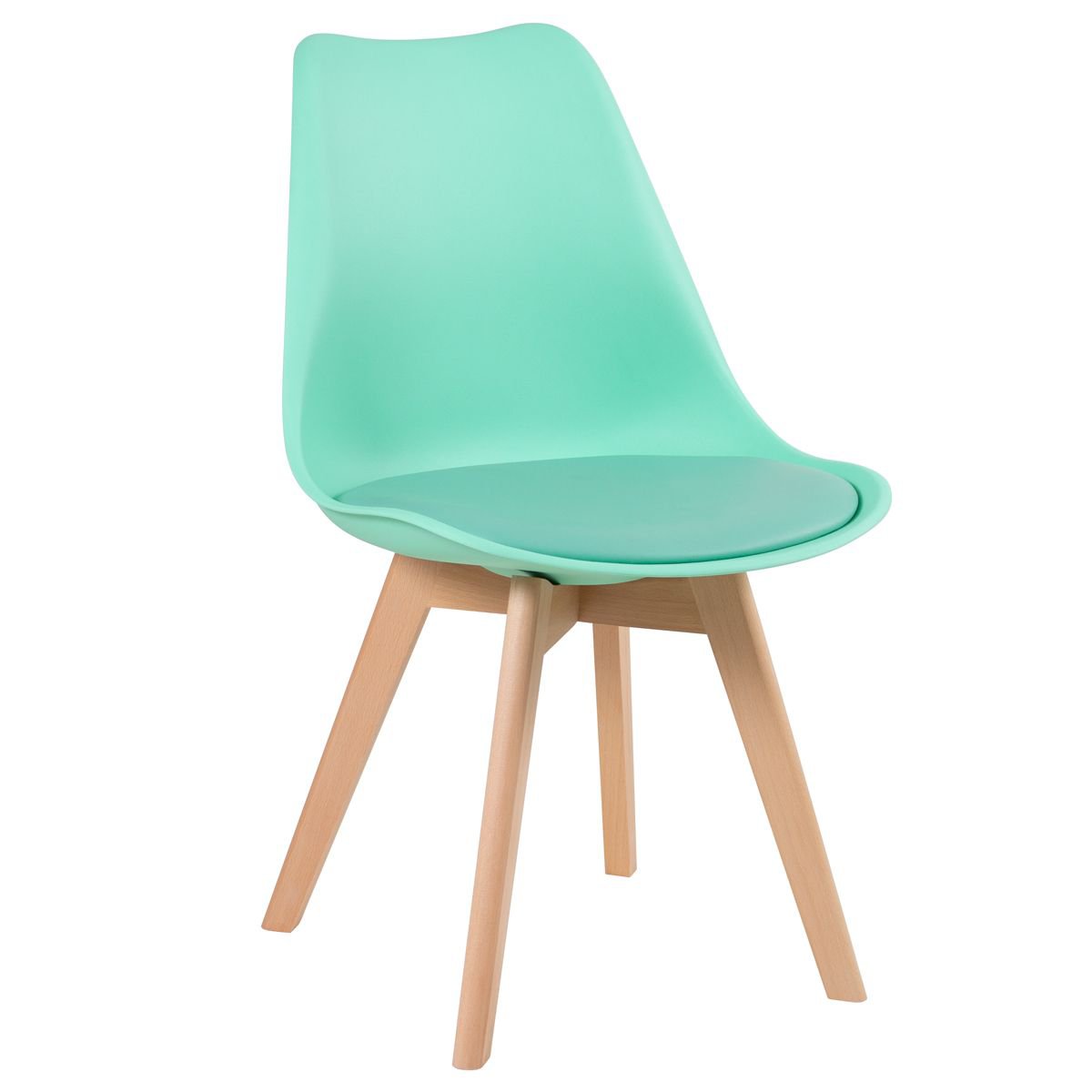 Mesa jantar cozinha redonda 80 cm preto + 2 cadeiras estofadas Leda Verde tiffany
