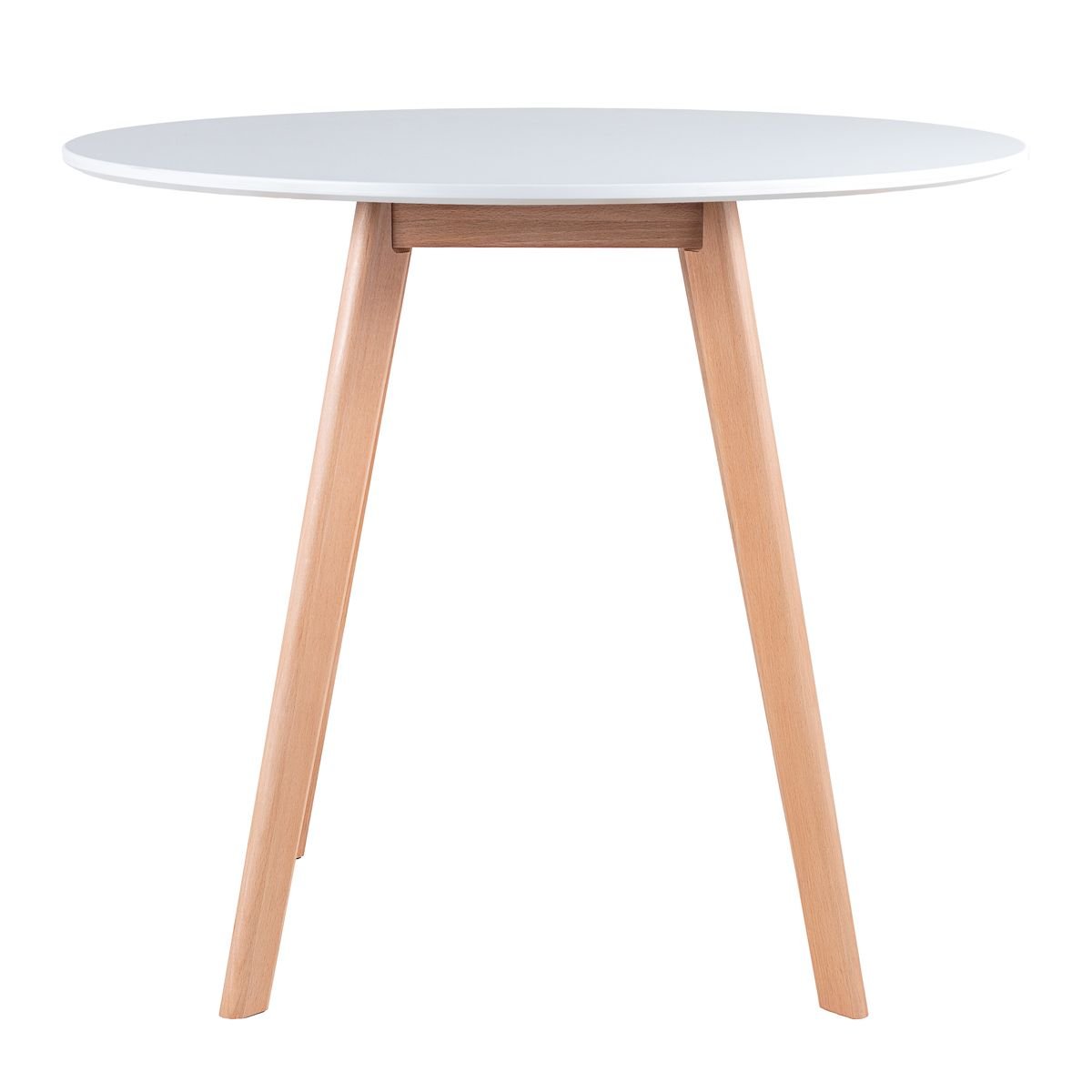 Mesa jantar cozinha redonda 90 cm + 3 cadeiras estofadas Leda Mesa preto com cadeiras rosa