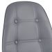 Mesa jantar cozinha redonda com tampo de vidro Eames 80 cm + 4 cadeiras Eiffel Botonê Cinza Escuro