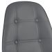 Mesa redonda Eames 100 cm + 4 cadeiras estofadas Eiffel Botonê Mesa preto com cadeiras cinza escuro