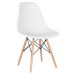 Mesa redonda Eames 100 cm + 6 cadeiras Eiffel DSW Mesa preto com cadeiras branco