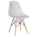 Mesa redonda Eames 100 cm + 6 cadeiras Eiffel DSW Mesa preto com cadeiras cinza claro