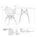 Mesa redonda Eames 100 cm preto + 4 cadeiras Eiffel DAW Preto
