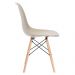 Mesa redonda Eames 120 cm branco + 4 cadeiras Eiffel DSW Nude