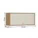 Aéreo Geladeira Tunísia 1 Porta Basculante 72cm Canelato/Off White