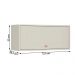 Aéreo Geladeira Tunísia 1 Porta Basculante 72cm Off White/Canelato