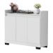 Aparador Buffet Sala Lorde 3 Portas Branco