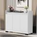 Aparador Buffet Sala Lorde 3 Portas Branco