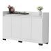 Aparador Buffet Sala Lorde 4 Portas Branco
