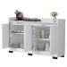 Aparador Buffet Sala Lorde 4 Portas Branco