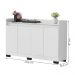 Aparador Buffet Sala Lorde 4 Portas Branco
