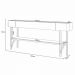 Aparador Buffet Vivant e Mesa de Centro Cadenza Pés em Aço Off White/Champanhe