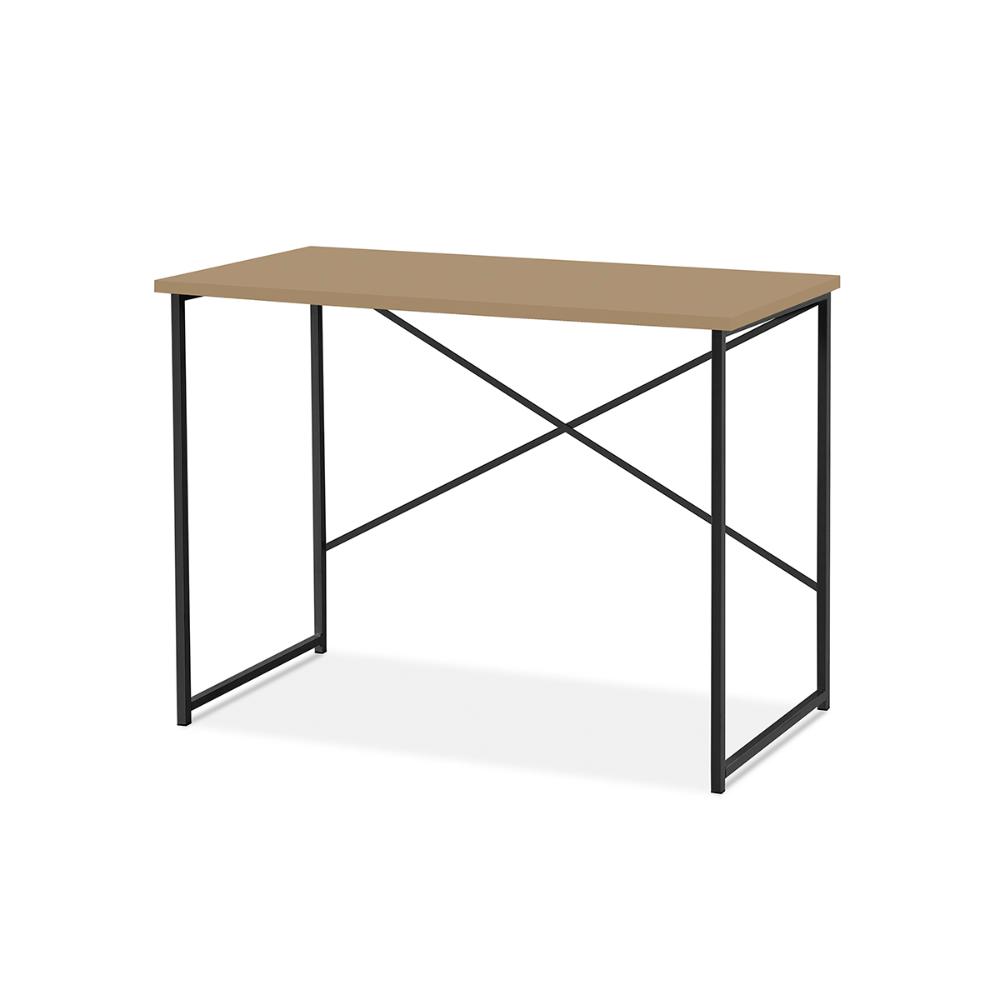 Aparador Steel 76 cm Estilo Industrial com Pés em Aço Preto/Fendi
