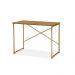 Aparador Steel 90 cm Estilo Industrial com Pés em Aço Dourado/Naturale