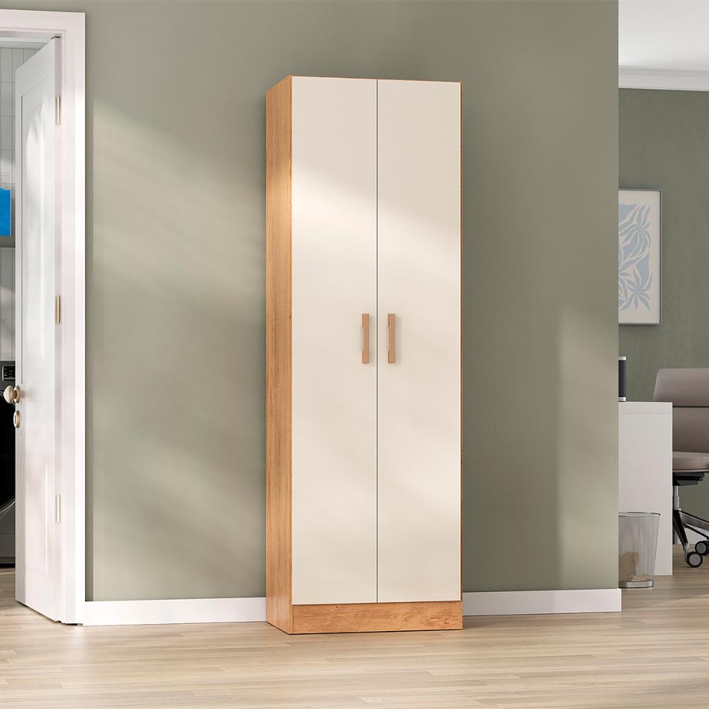 Armario Multiuso Bahamas com 2 Portas Canelato/Off White