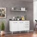 Balcão Doce 118cm com 02 Portas e 03 Gavetas Branco