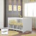 Berço Gutti Com Suporte Regulagem de Altura e Colchão 130x60 Branco