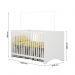 Berço Gutti Com Suporte Regulagem de Altura e Colchão 130x60 Branco