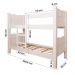 Cama Beliche Quarto Solteiro Madri Com Auxiliar  Branco