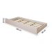 Cama Beliche Quarto Solteiro Madri Com Auxiliar  Branco