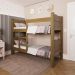 Cama Quarto Beliche Madri Amendoa
