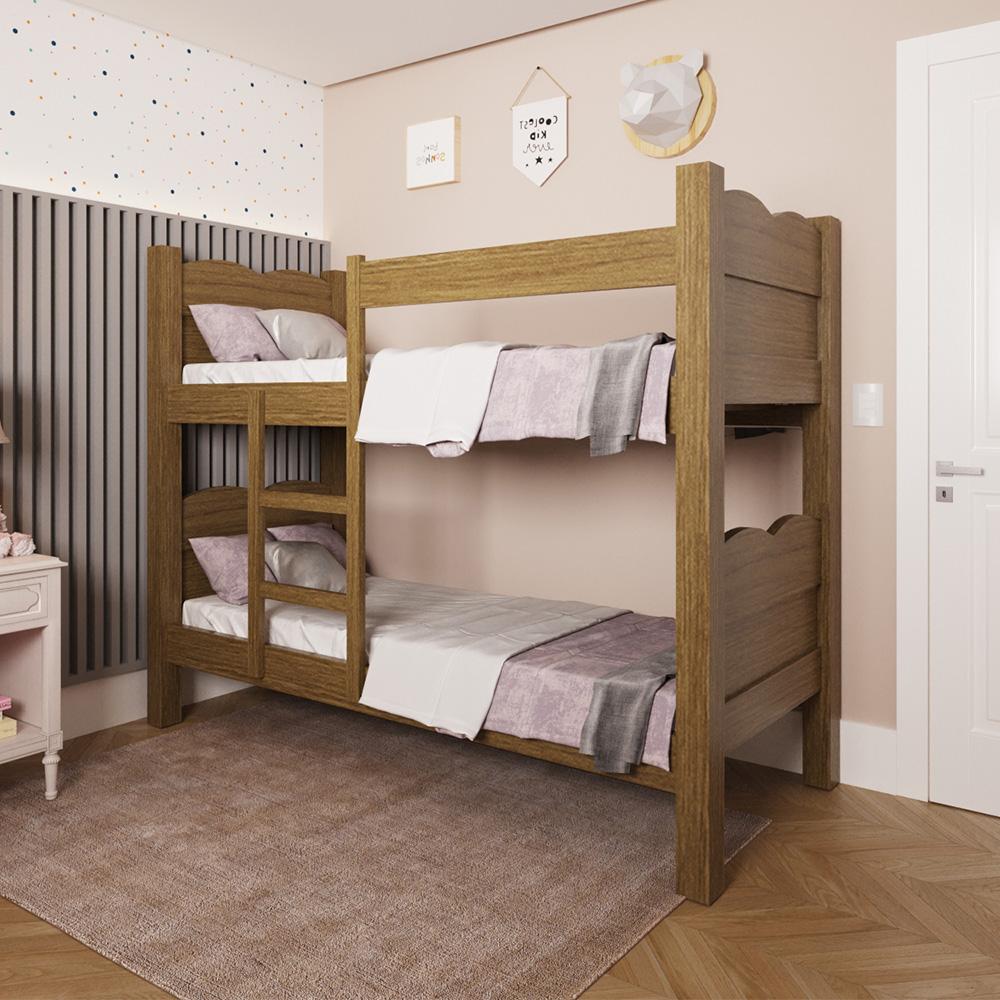 Cama Quarto Beliche Madri Amendoa