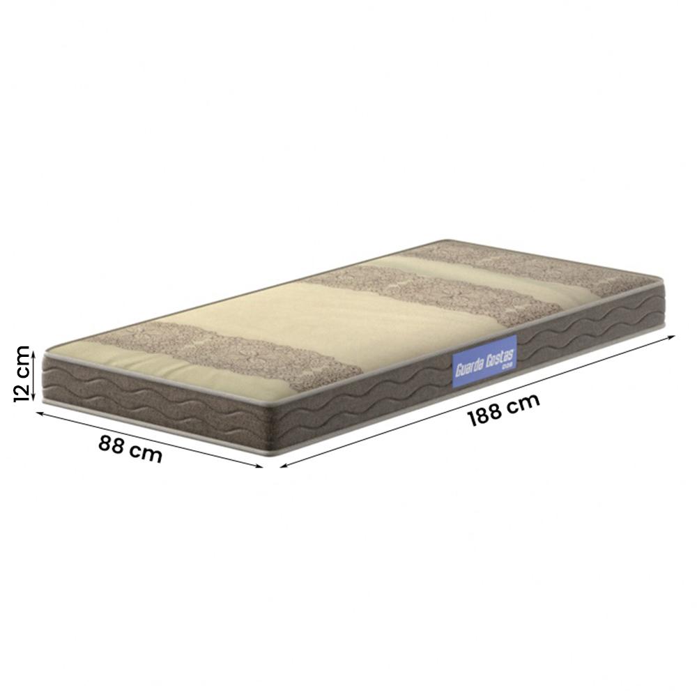 Cama Quarto Beliche Madri com Colchão Amendoa