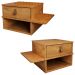 Conjunto 2 Mesas de Cabeceira Basco com 1 Gaveta Nature