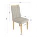 Conjunto de Mesa 160x90 Veneza Com Vidro e 4 Cadeiras Onix Branco/Bege Escuro