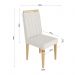 Conjunto de Mesa Redonda Veneza Com Vidro e 4 Cadeiras Onix Off White/Bege Claro