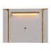Conjunto de Painel Maresias com Rack Juquehy Para TV até 75" Off White/Naturale