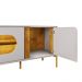 Conjunto de Painel Maresias com Rack Juquehy Para TV até 75" Off White/Naturale