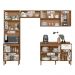 Cozinha com Balcão Paolla com 11 Portas e 1 Gaveta Ipe/Off White