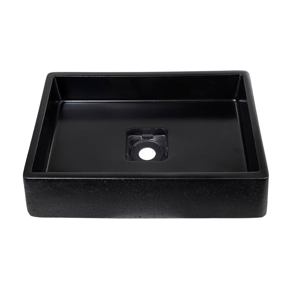 Cuba Oregon Cimento com Torneira Inox Black e Válvula Oculta Preto