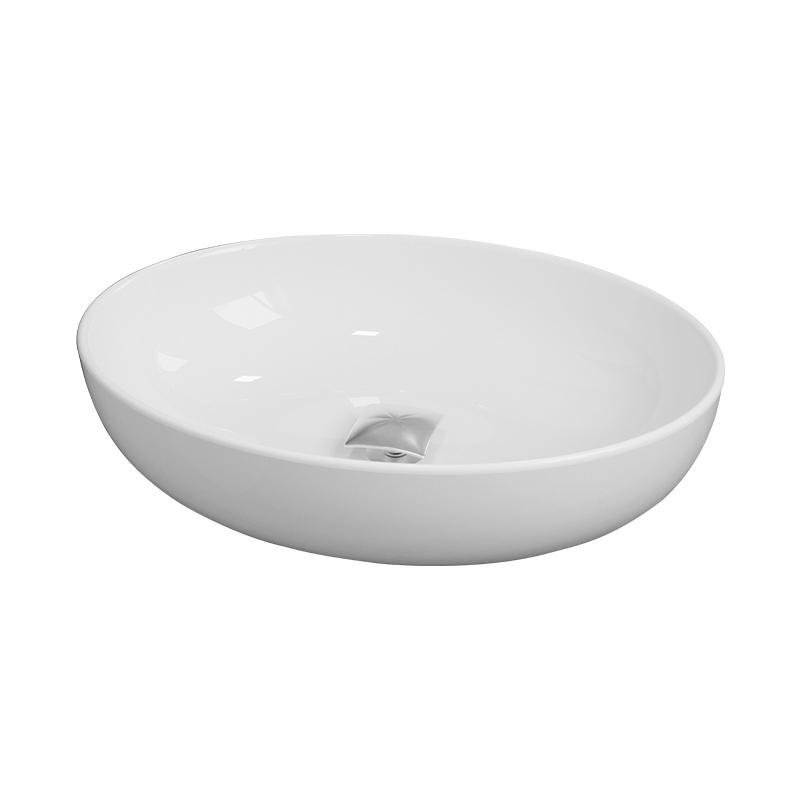 Cuba Pia Banheiro Luna Valvula Click Inox Branco