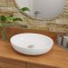 Cuba Pia Banheiro Luna Valvula Click Inox Branco
