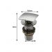 Cuba Pia Banheiro Luna Valvula Click Inox Branco