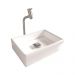 Cuba Pia Banheiro Torino Torneira DL08 Valvula Inox Click Branco