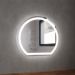 Espelho Redondo com LED 45x50cm Touch Bivolt Moderno