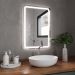 Espelho Retangular com LED 60x40cm Touch Bivolt Moderno LED Frio