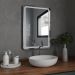 Espelho Retangular com LED 60x40cm Touch Bivolt Moderno LED Frio