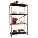 Estante Armário Steel 90cm Estilo Industrial com Pés em Aço Cobre/Preto