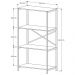 Estante Livreiro Steel 90cm Estilo Industrial com Pés em Aço Cobre/Preto