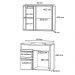 Gabinete Armario Para Banheiro Firenze com Espelheira e Cuba Branco/Areal
