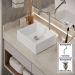 Kit Cuba Tulipa Sobrepor com Torneira DL08 e Valvula Click Branco