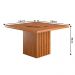 Kit Mesa de Jantar Santiago 136 Prato Giratorio e 6 Cadeiras Cinamomo/Nevoa Boucle